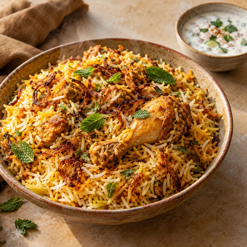 Hyderabadi Chicken Biryani