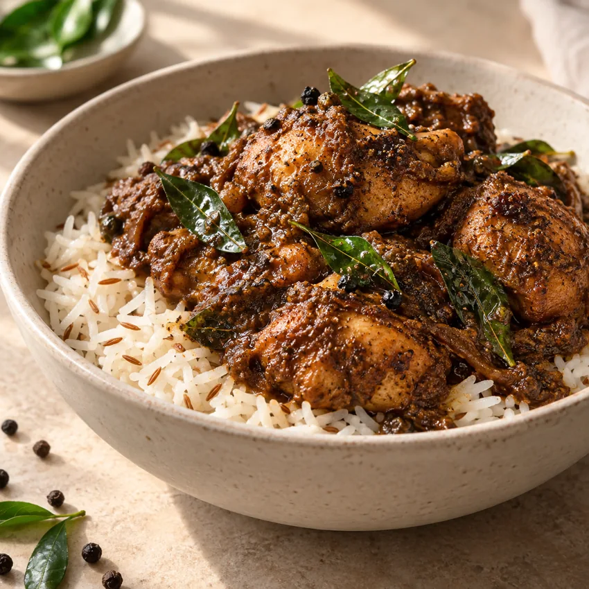 Chettinad chicken bowl